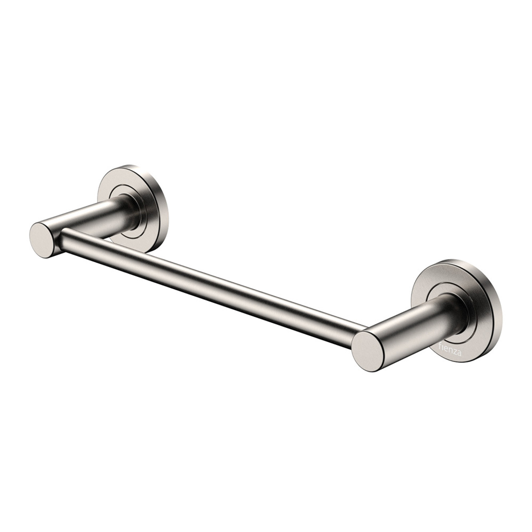 Fienza Kaya Single Hand Towel Rail 300Mm Brushed Nickel