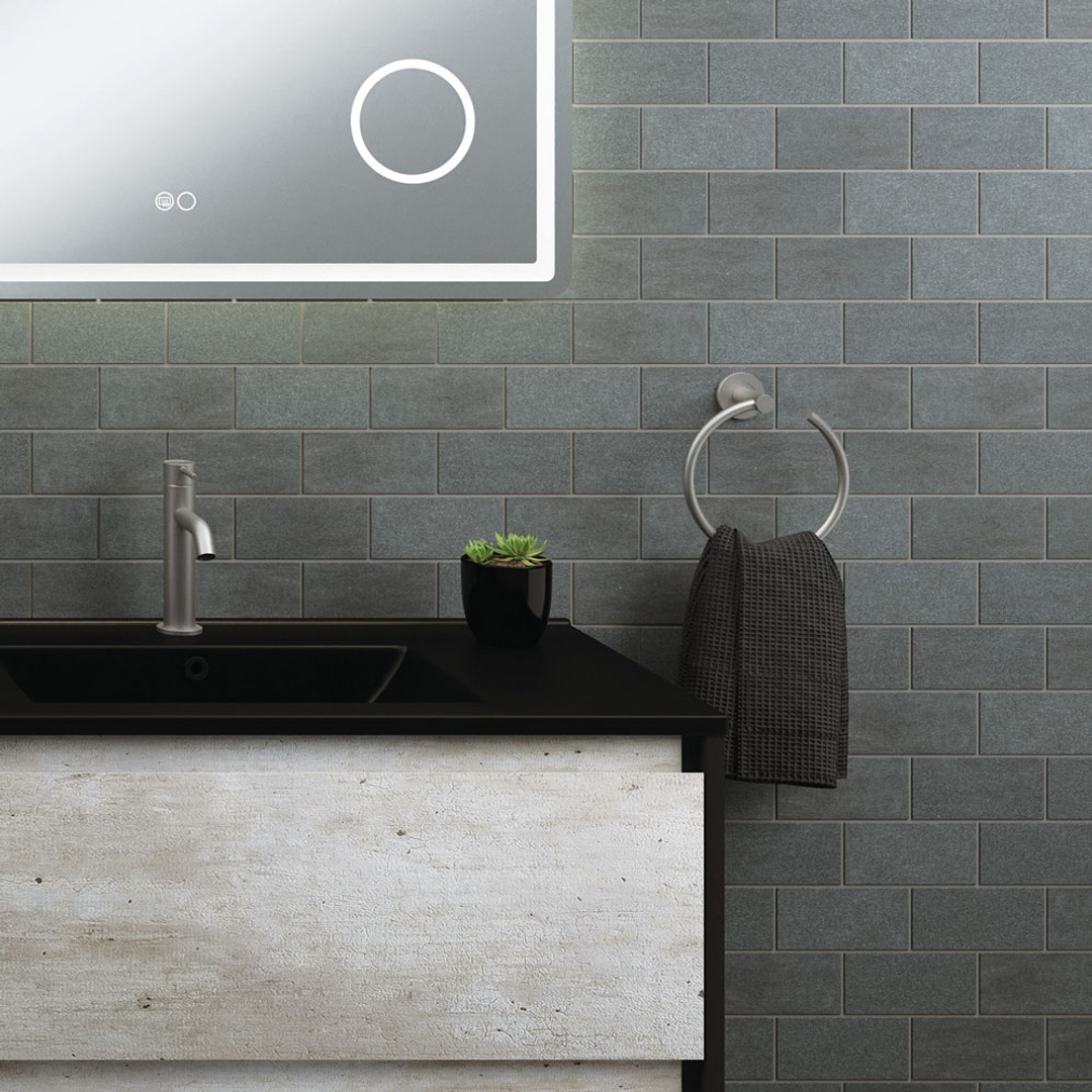 Fienza Kaya Hand Towel Rail / Toilet Roll Holder - Gun Metal