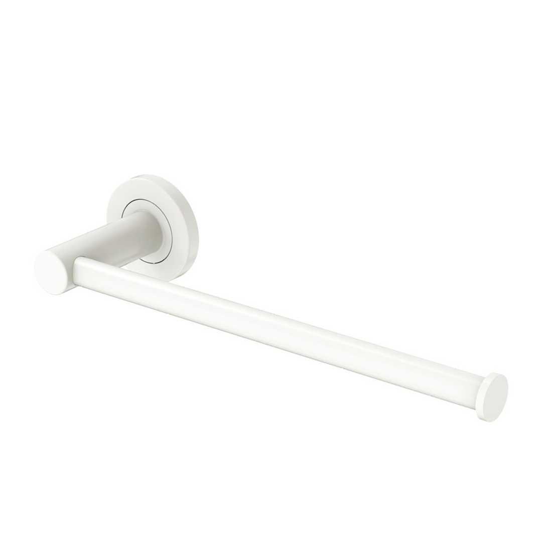 Fienza Kaya Hand Towel Rail / Toilet Roll Holder - Matte White