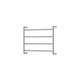 Fienza Kaya Brushed Nickel Round Heated Towel Rail 6045 4 Bars 600 X 450 X 100mm