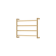 Fienza Kaya Round Heated Towel Rail 6045 Urban Brass 4 Bars 600 X 450 X 100mm