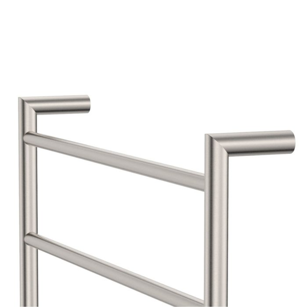Fienza Kaya Brushed Nickel Round Heated Towel Rail 6080 6 Bars 600 X 800 X 100mm