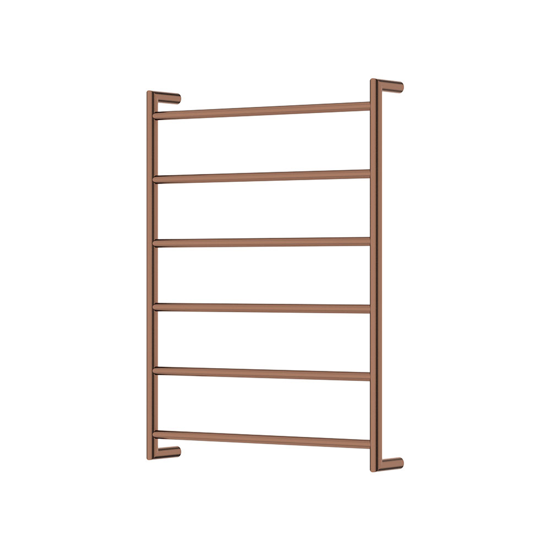 Fienza Kaya Brushed Copper Round Heated Towel Rail 6080 (6 Bars) 600X800X100Mm