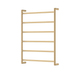 Fienza Kaya Round Heated Towel Rail 6080 Urban Brass 6 Bars 600 X 800 X 100mm