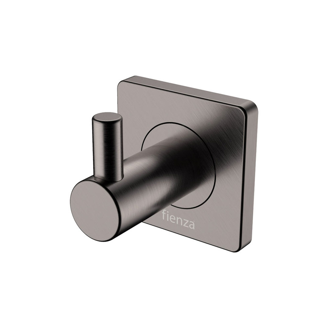 FIENZA SANSA SINGLE ROBE HOOK GUN METAL 83204GM