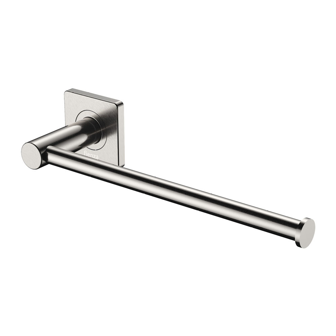 Fienza Sansa Dual Purpose Towel Rail Roll Holder Brushed Nickel 83205Bn