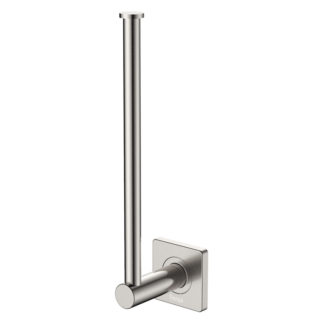 Fienza Sansa Dual Purpose Towel Rail Roll Holder Brushed Nickel 83205Bn
