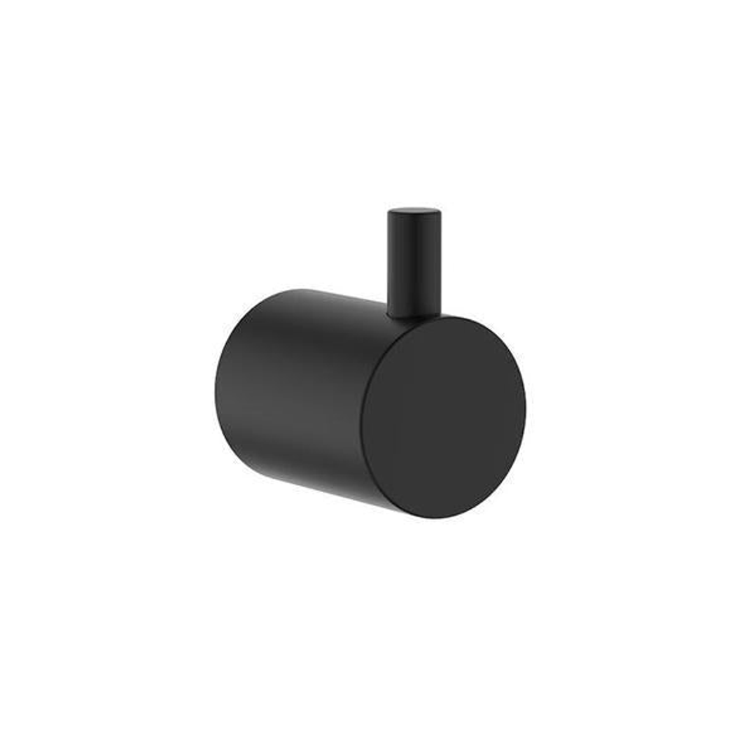 Clark Round Robe Hook - Matte Black