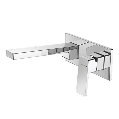 Methven Blaze Plate Mount Wall Basin Mixer With 200mm Spout-Chrome