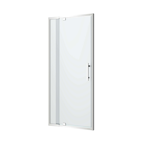Oceano Louve Square Pivot Front Screen 900 X 2000 Chrome