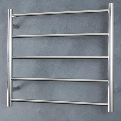 Radiant Round 5 Bar Non-Heated Rail 600mmx550mm Polished Stainless Steel