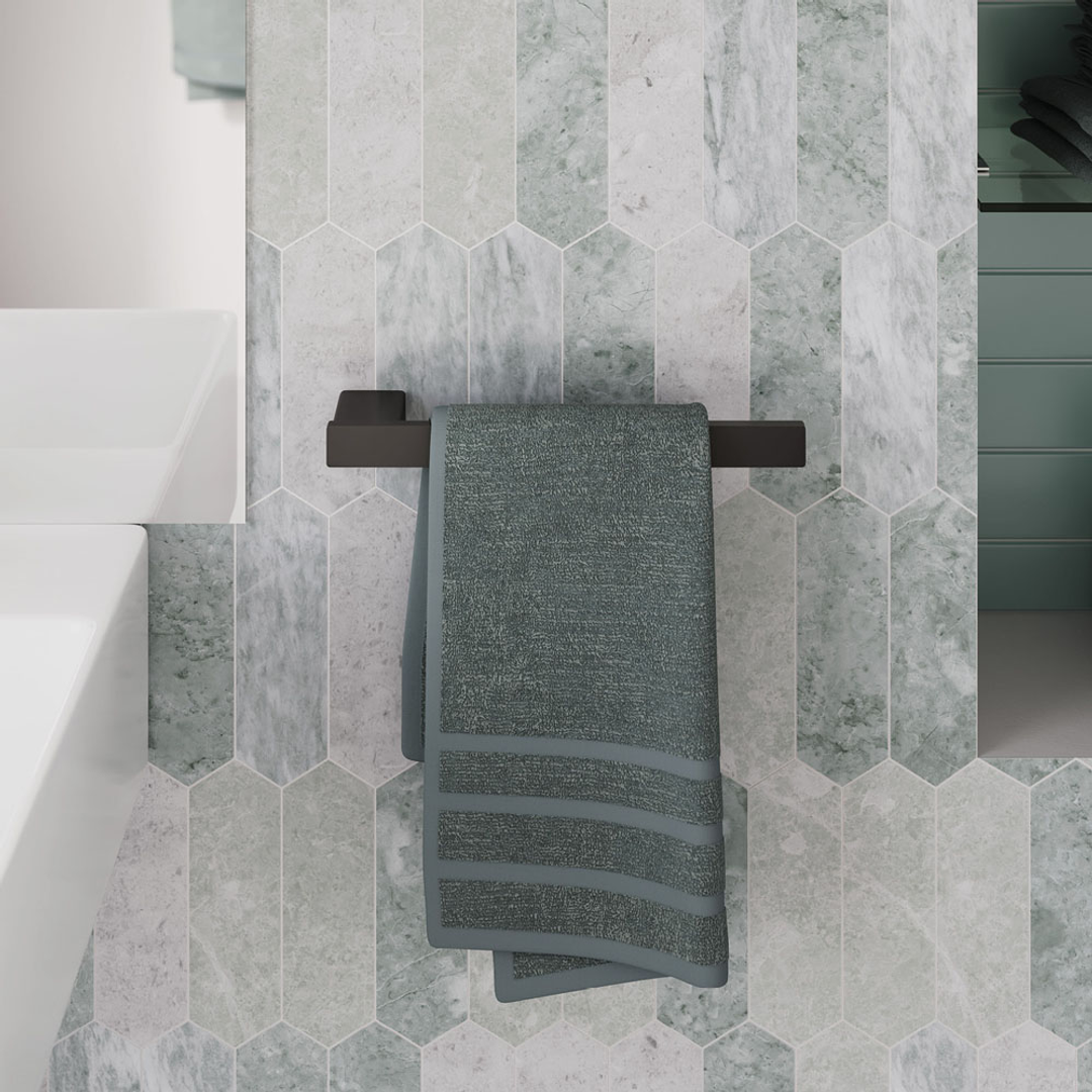 Fienza Tono Hand Towel Holder 250mm Matte Black