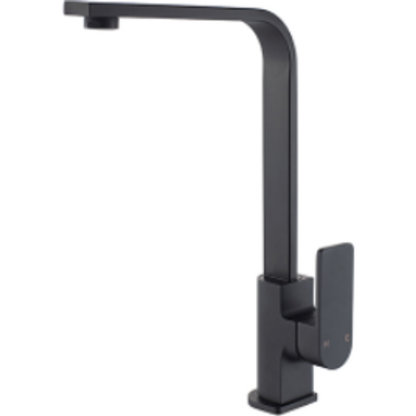 Bella Vista Ikon Flores Goose Neck Sink Mixer Matte Black