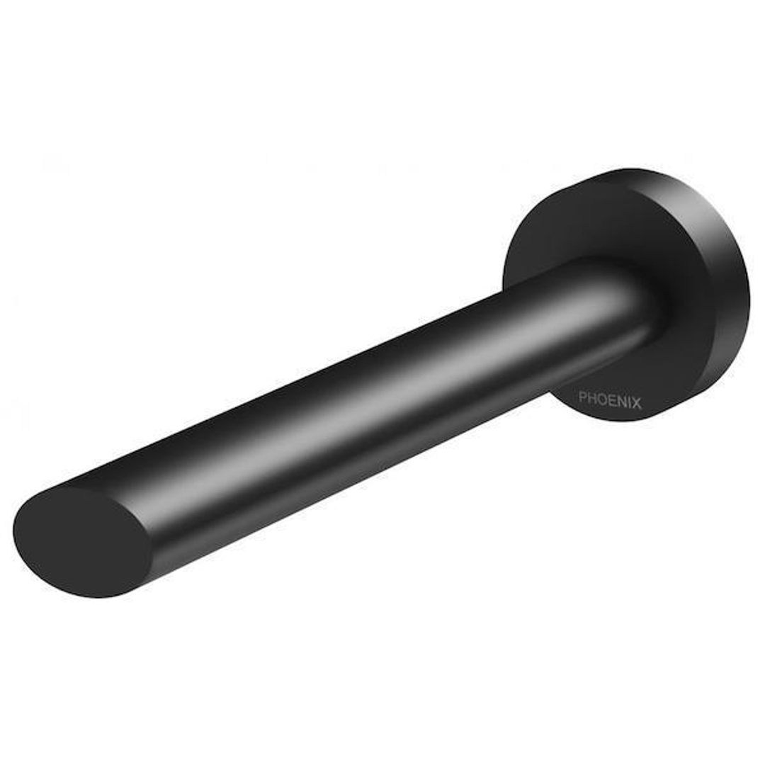 Phoenix Vivid Slimline Oval Bath Outlet Matte Black Vv776 Mb