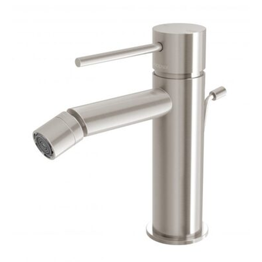 Phoenix Vivid Slimline Bidet Mixer With Pop-Up Waste Brushed Nickel Vs716-40