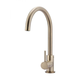 Meir Round Gooseneck Kitchen Mixer Tap Champagne