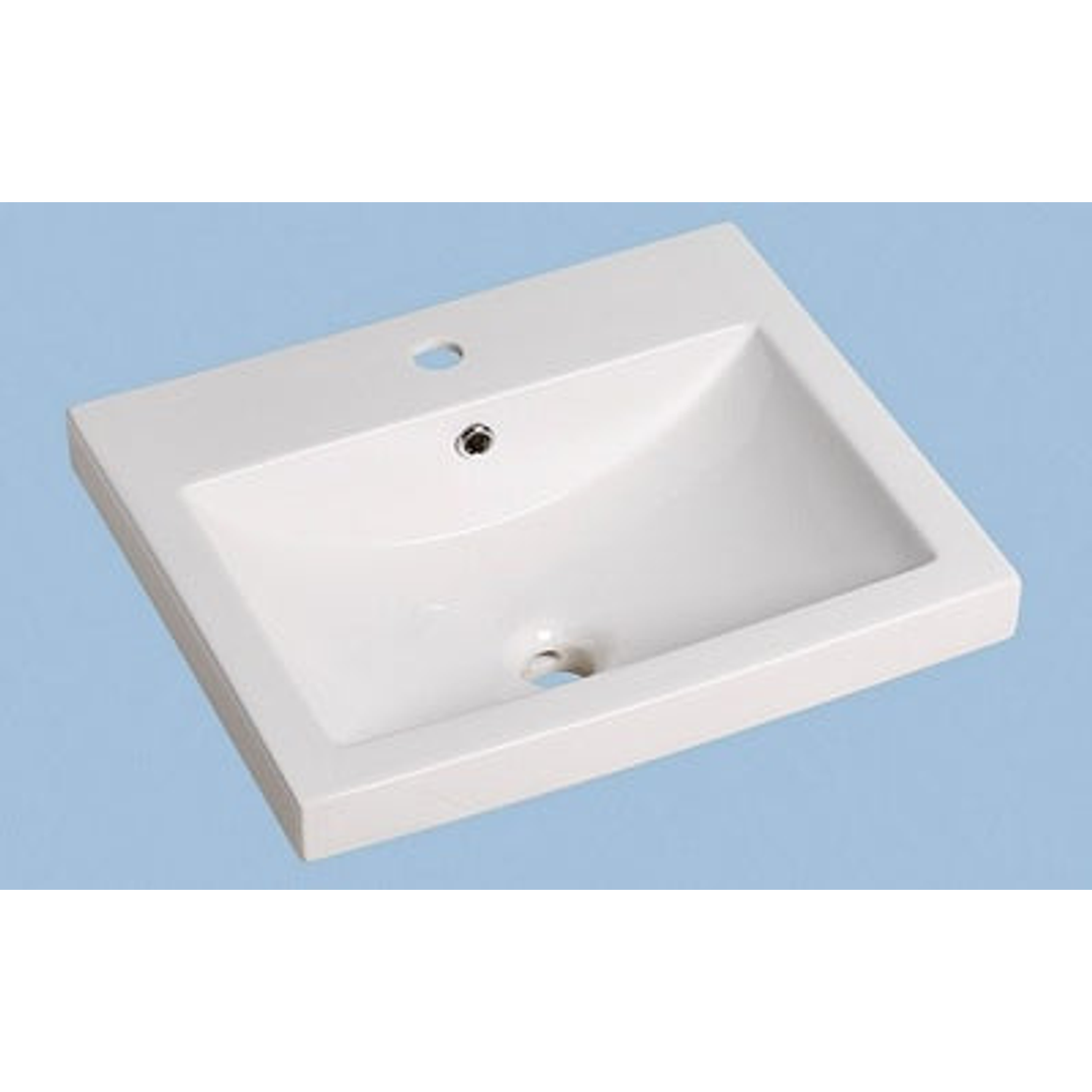 Aussie Life Square Inset/Counter Basin White 3Th Mg-7028Ab