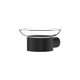 Fienza Empire Slim Soap Holder Glass Dish Ss304 Matte Black