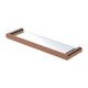 Fienza Empire Slim Shower Shelf Glass Ss304 Brushed Copper