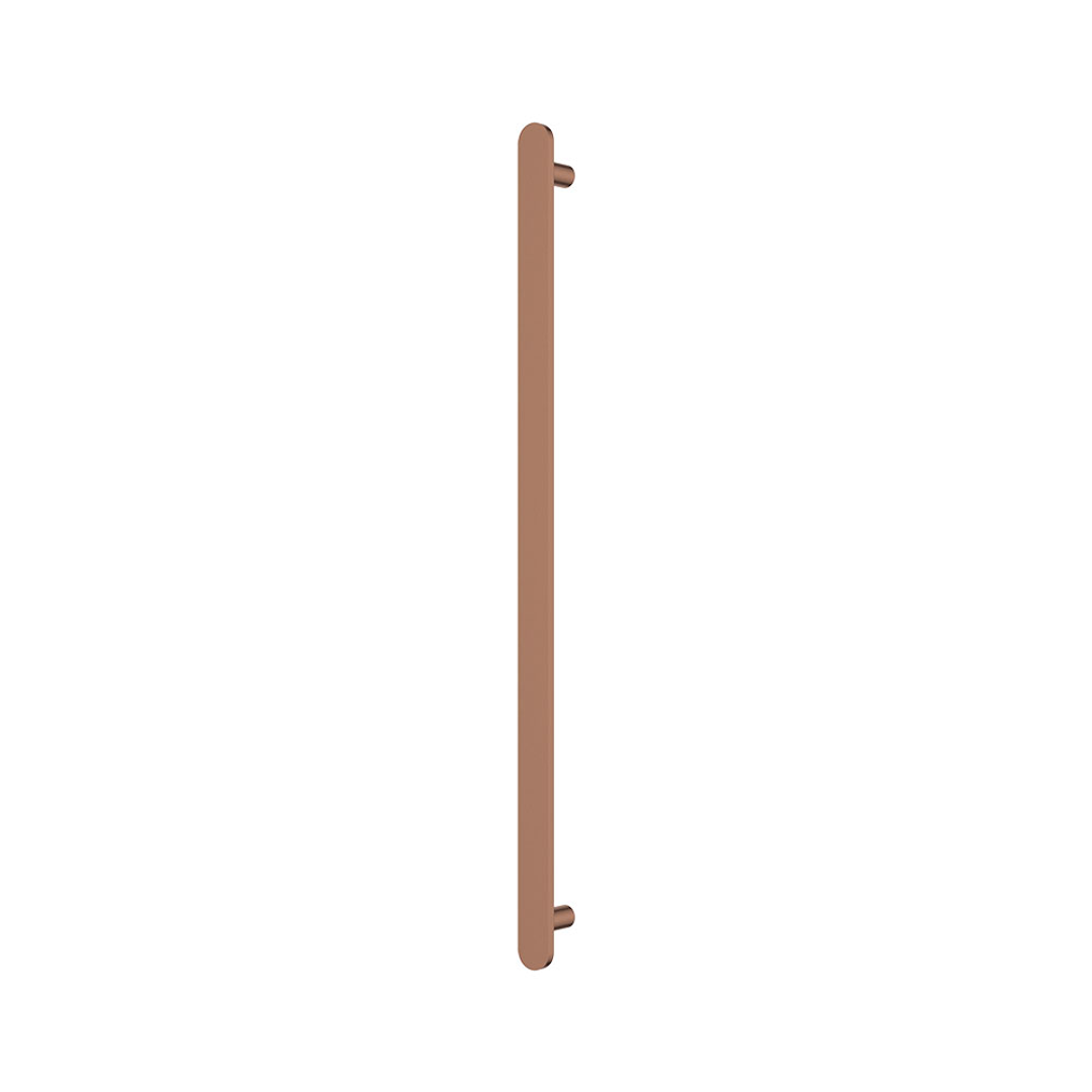 Fienza Empire Slim Vertical Heated Towel Rail 12V 900 (1 Bar) Brushed Copper