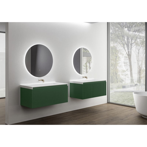 Belbagno Rimini 1000mm Wall Hung Vanity Includes Basin Potters Clay