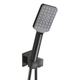 Collis Bakara 3F Rect Hand Shower On Square Ce Bracket Matte Black/ Chrome H11013B+313032B 60