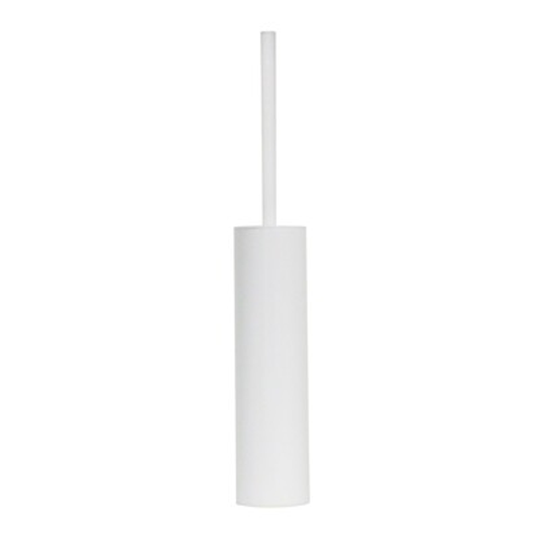 Streamline Arcisan Round Wall/Floor Toilet Brush Holder White