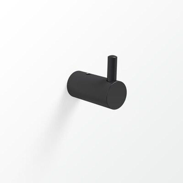 Minus Robe Hook In Matt Black(Avenir P#:Mirh Mb)