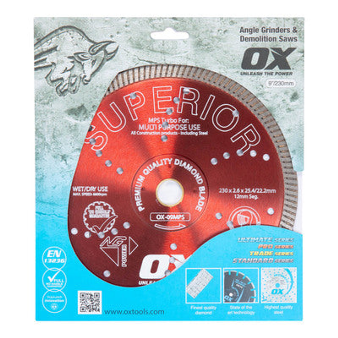 Ox Professional Mps 4' Turbo Diamond Blade
