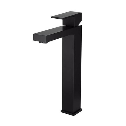 Meir Square Tall Matte Black Basin Mixer