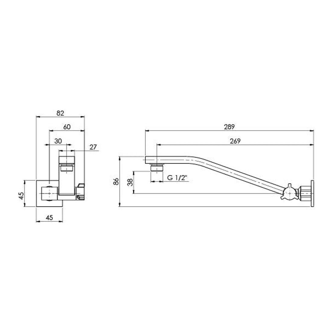 Phoenix Lexi Universal Shower Arm