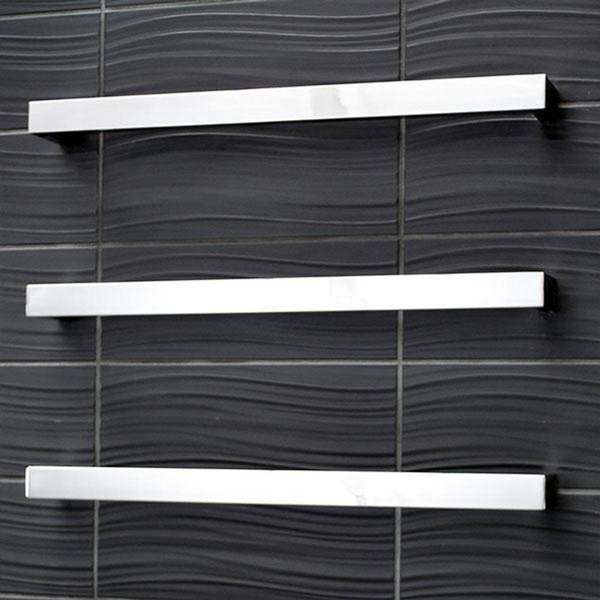 Radiant Heated Single Towel Rail 650 X 80 Mirror Pol S/S