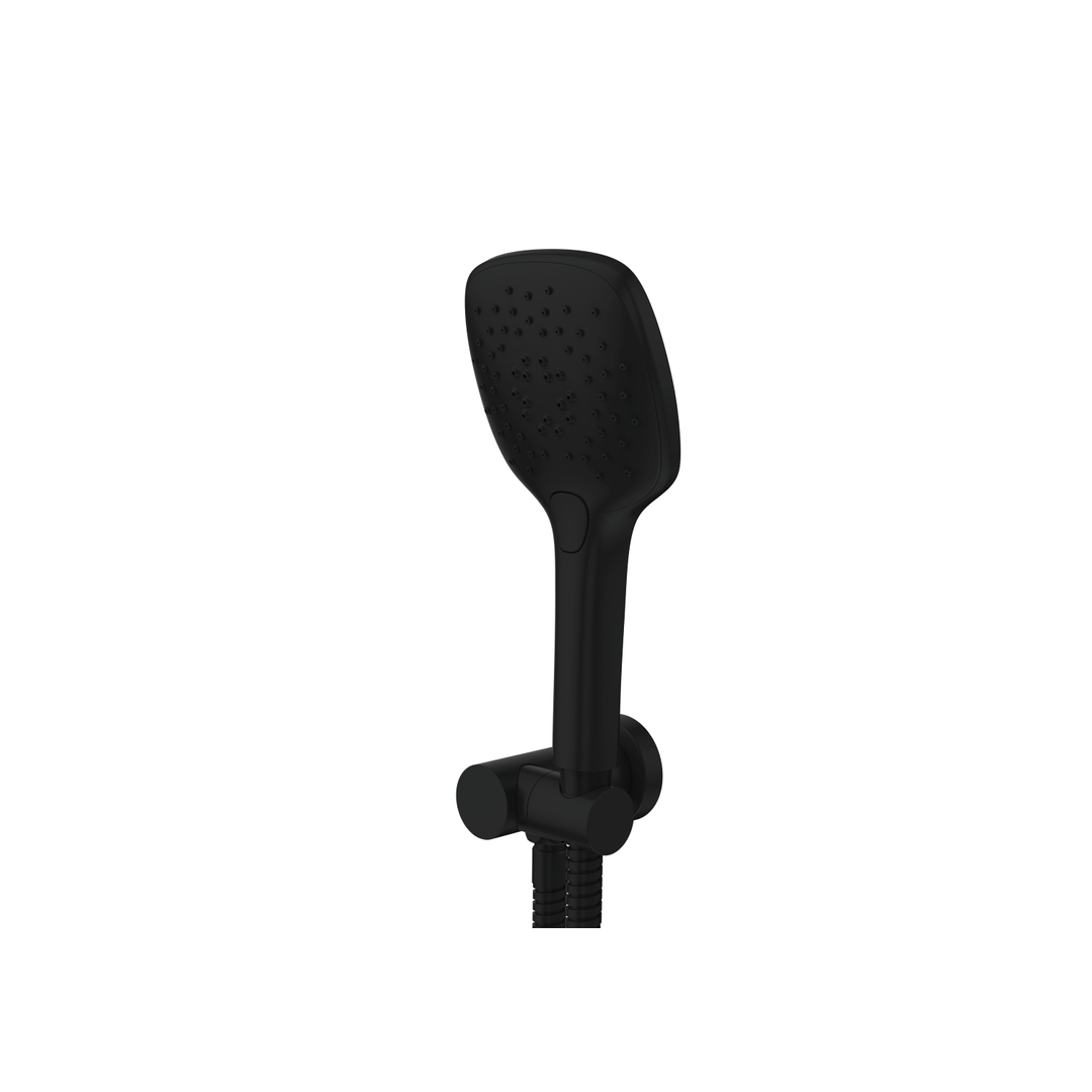 Greens Skyla Hand Shower Matte Black 110Mm X 107Mm Multi Function Handset