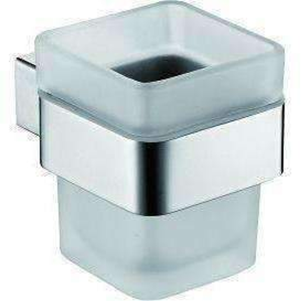 Fienza Koko Glass Tumbler & Holder  Chrome