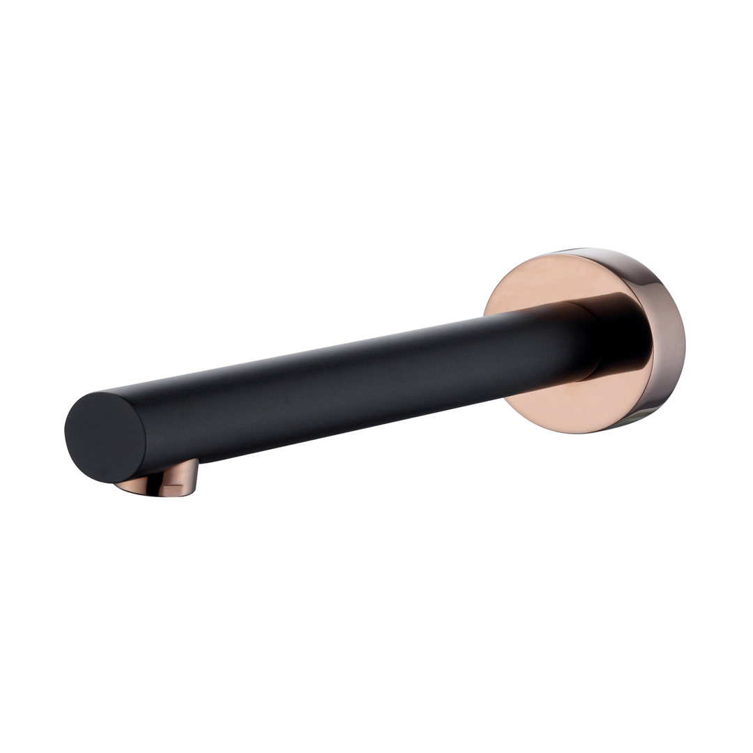 Otti Roul Bath Spout Matte Black Rose Gold