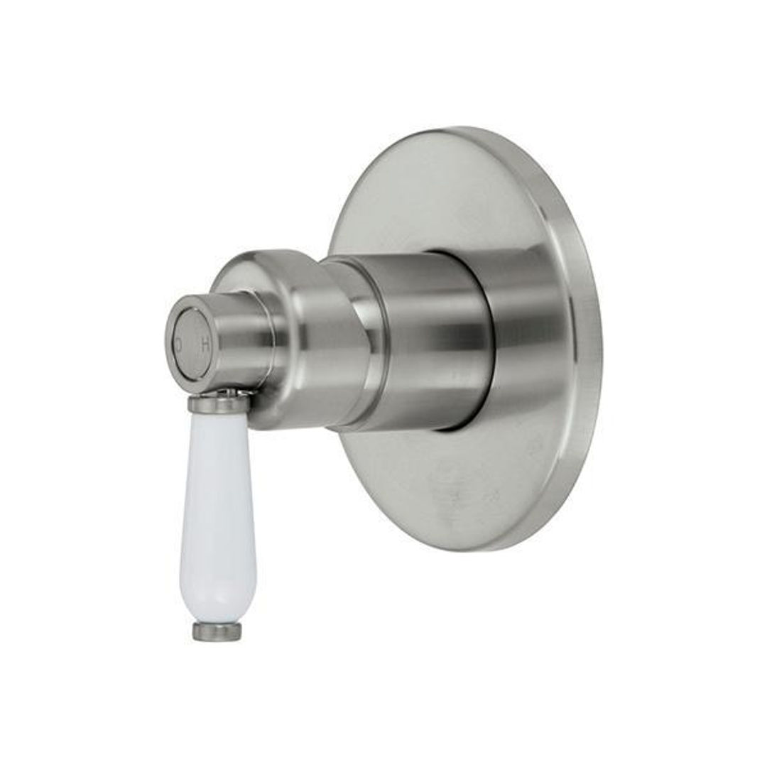 Fienza Eleanor Wall Mixer - Brushed Nickel/Ceramic