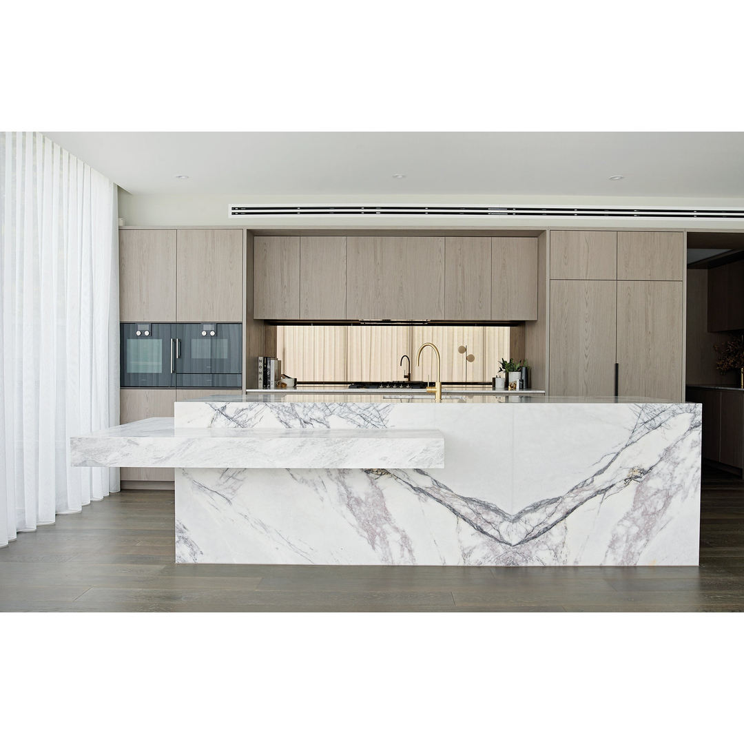 Phoenix Vivid Slimline Side Lever Sink Mixer 220mm Gooseneck Brushed Gold