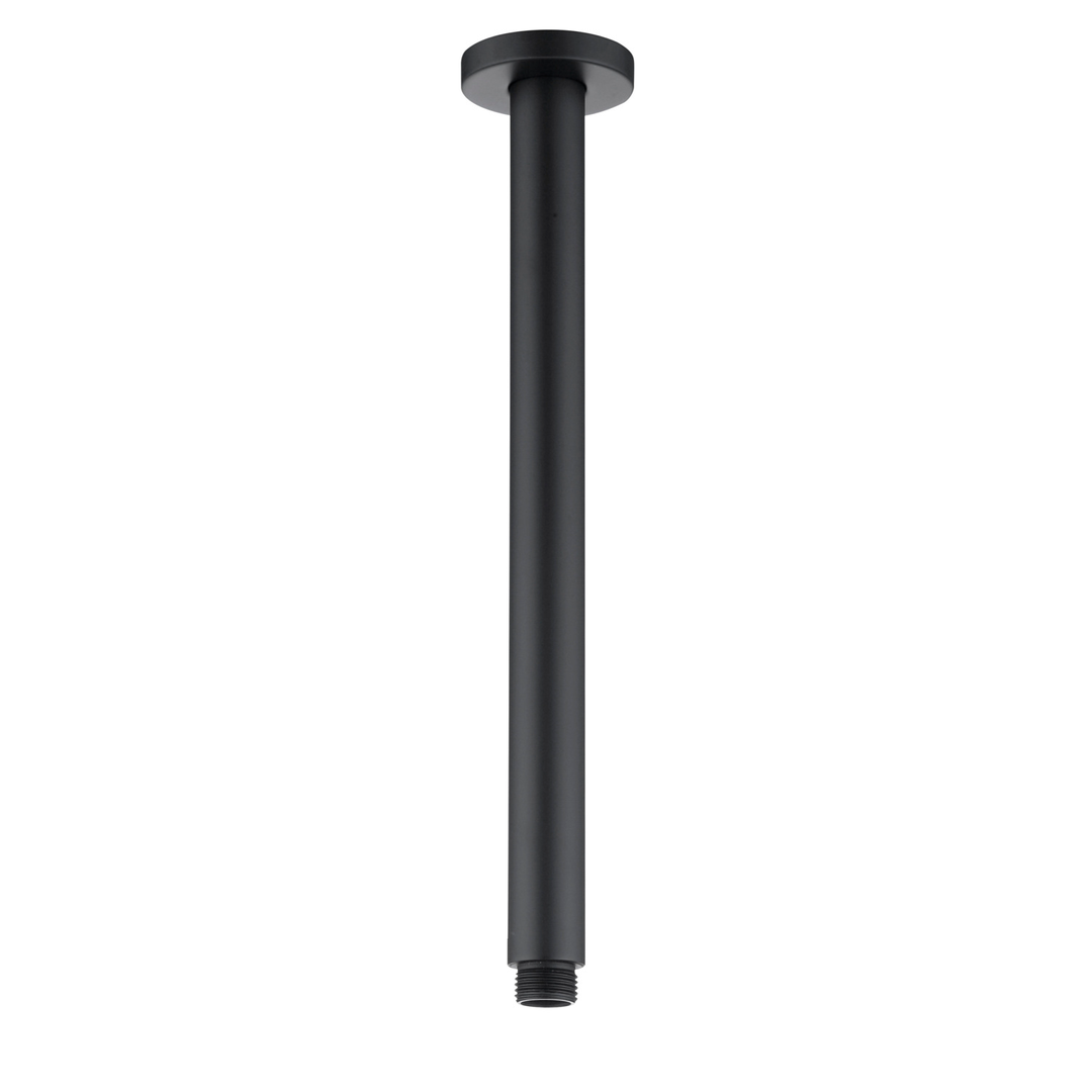 Otti Pavia Round 300Mm Ceiling Shower Arm Black