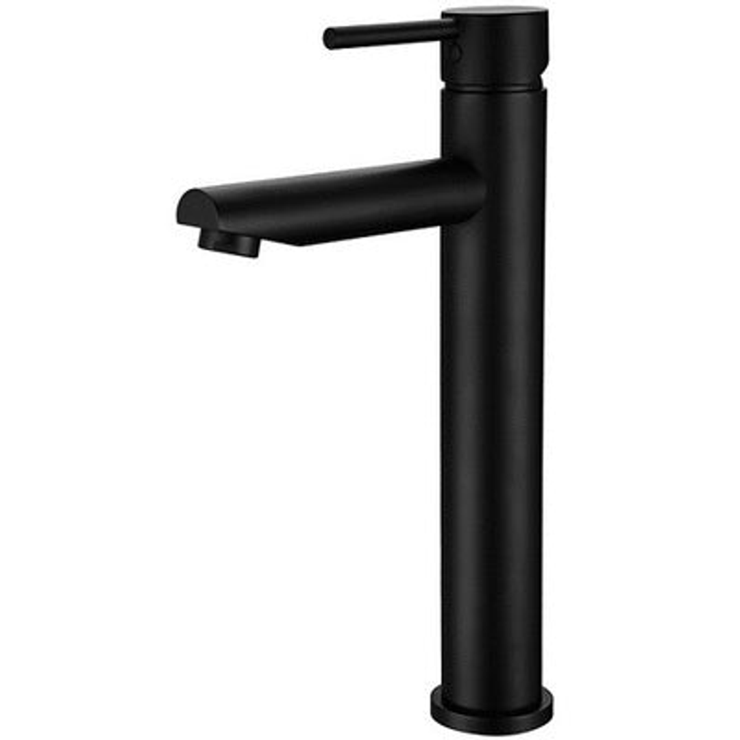 Aussie Life Round Basin Mixer Tall Matte Black Cha-70H