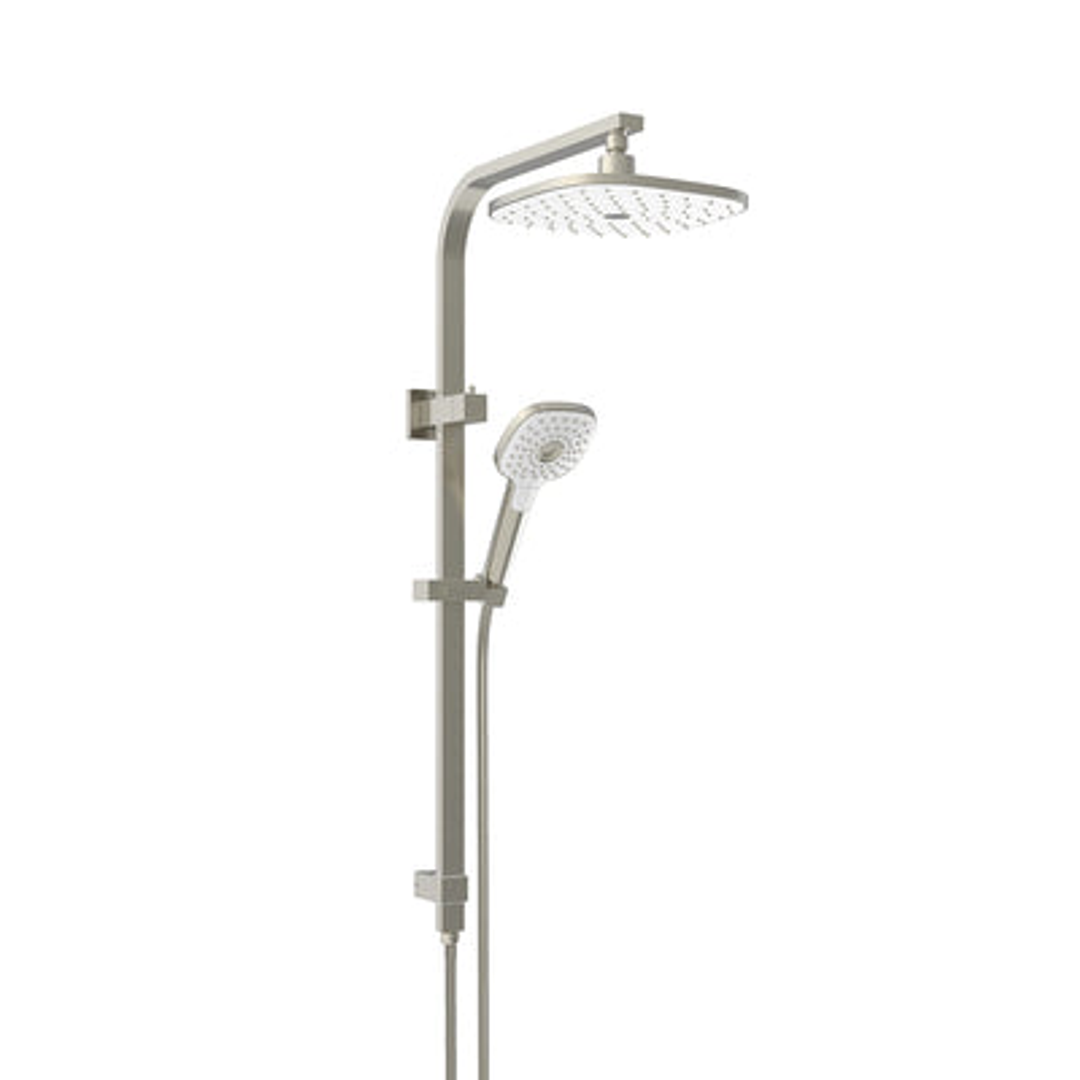 Greens Corban Twin Rail Shower Brushed Nickel 1930031