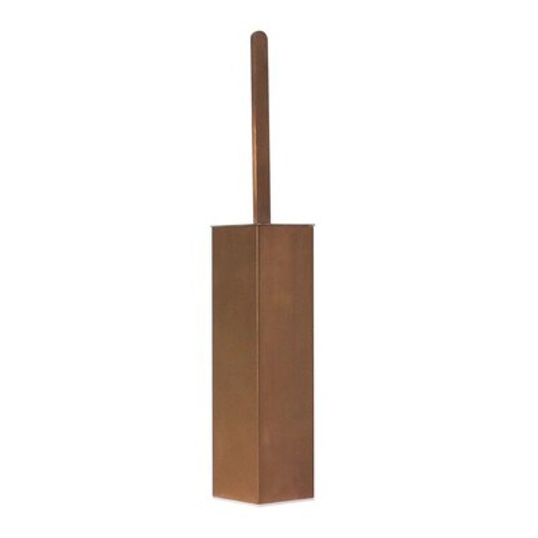 Streamline Arcisan Square Wall/Floor Toilet Brush Holder Brushed Rose Gold