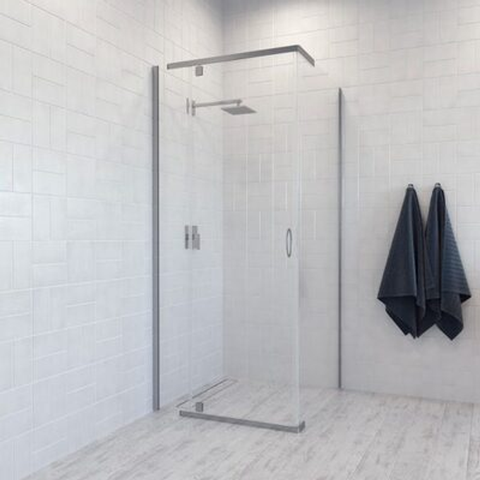 Decina Cascade Shower Screen  1200 X 900 Chrome