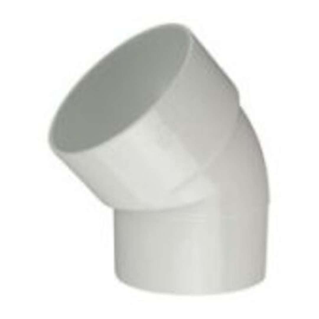 DWV PLAIN BEND MF 50MM 43DEG SLAB REPAIR ELBOW 18796