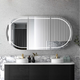 OTTI LED BONDI 1800X900 SHAVING CABINET BLACK OAK