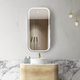 Otti Led Newport Soft Square Shaving Cabinet Natural Oak