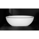 V+A Barcelona 2 Freestanding Bath With Void No Overflow Quarrycast White 1700mm