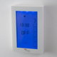 Radiant Glass White Fronted Vertical Dual Purpose Thermostat & Timer Switch Gtsw-Dual-V