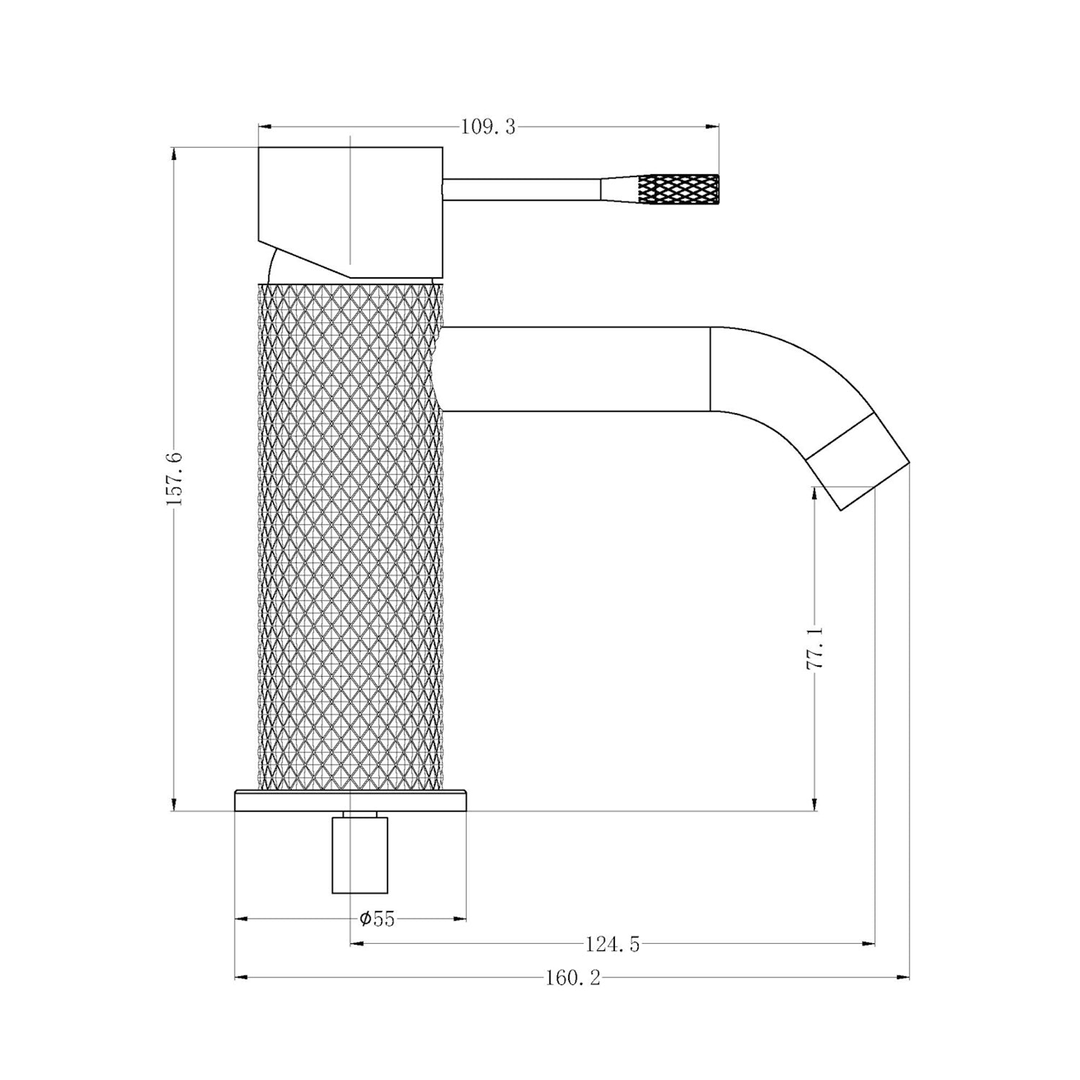 Opal Basin Mixer Brushed Gold
