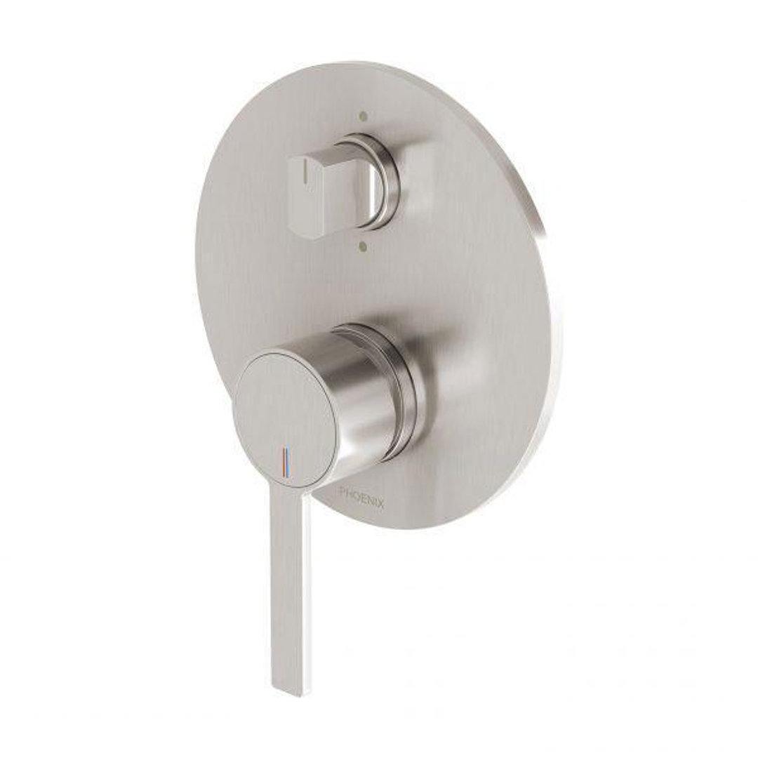 Phoenix Lexi MKII Shower/Bath Diverter Mixer Brushed Nickel