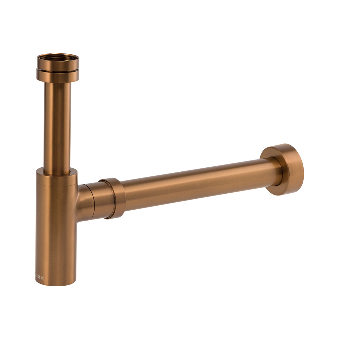Brasshards Mixx Brass Bottle Trap Round Brushed Bronze